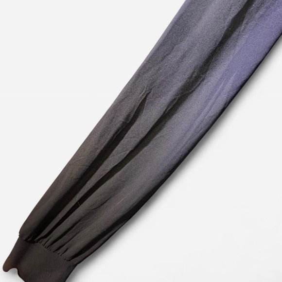 dennis by dennis basso Black Long Sheer Sleeve Lace Top - Picture 5 of 8